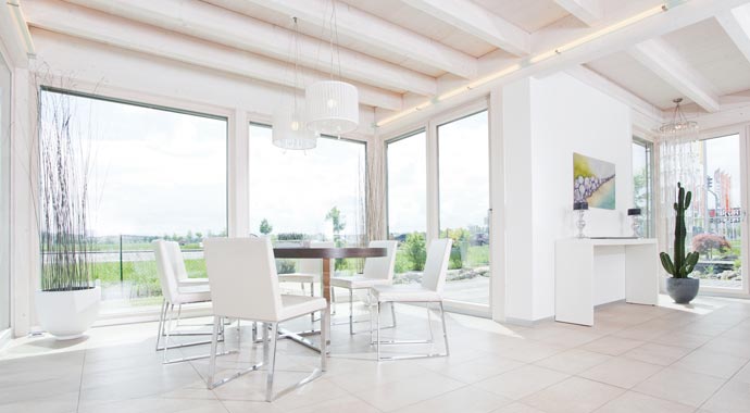 Griffner Fertighaus Musterhaus Linz Classic Essbereich