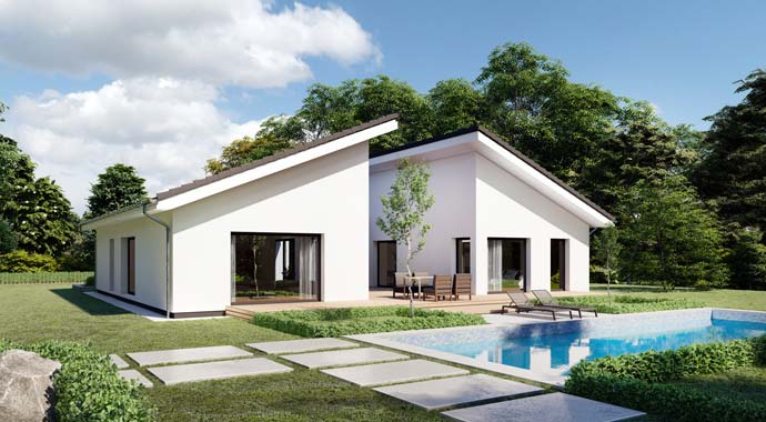 Außenansicht Bungalow Perfect 170 von Danwood