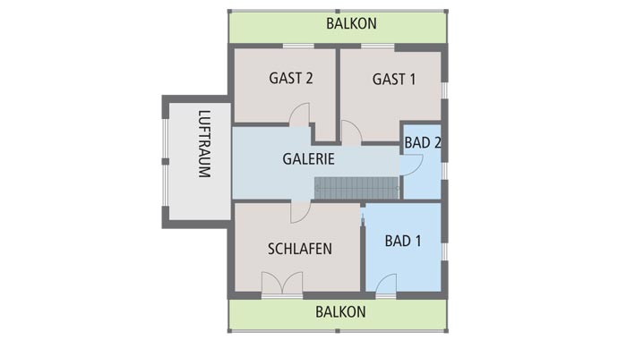 Sonnleitner Haus Attergau Grundriss Obergeschoss