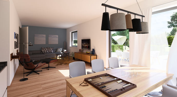 Essbereich Aktionshaus E 20-120.5 von SchwörerHaus