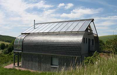 Bio-Solar-Haus Musterhaus Probewohn-Appartment 10 Außenansicht