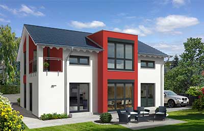 Allhauf Haus Musterhaus Freiburg Außenansicht