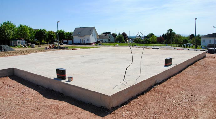 Bodenplatte von Glatthaar Keller