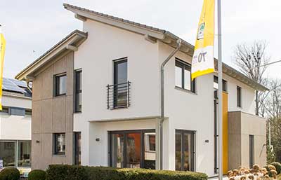 Büdenbender Hausbau Musterhaus Trento Außenansicht