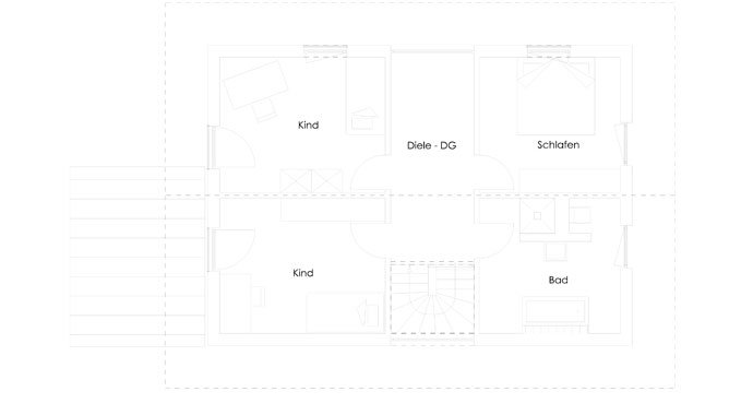 Regnauer Hausbau Haus Bruckberg Grundriss OG