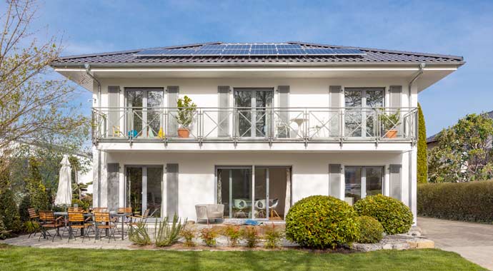 Außenansicht Musterhaus Ravensburg von SchwörerHaus