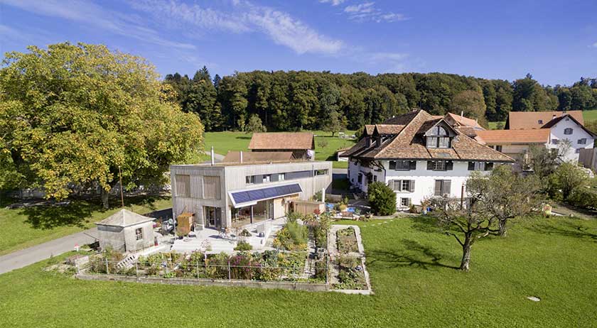 Klimaholzhaus Kundenhaus Oberalbis Außenansicht