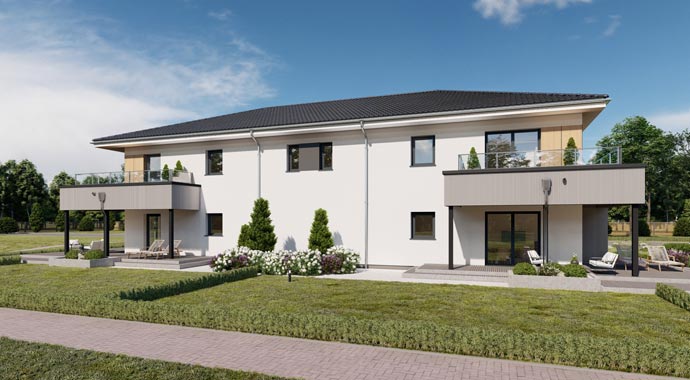 Mehrfamilienhaus POLY 513 W4 von Danwood