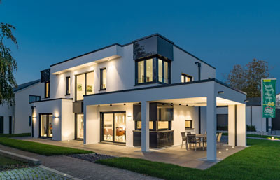 Außenansicht Musterhaus San Diego von Rensch-Haus