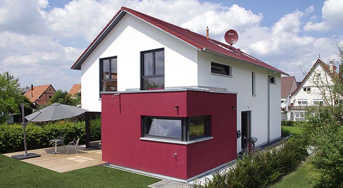 ZimmerMeisterHaus Musterhaus Jesingen Außenansicht