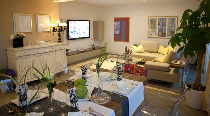 ELK Fertighaus Musterhaus ELK Effizienzhaus 189 Wohnbereich