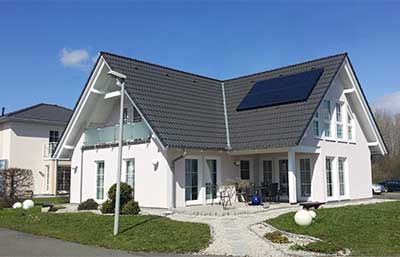 Außenansicht Musterhaus Leipzig von STREIF Haus