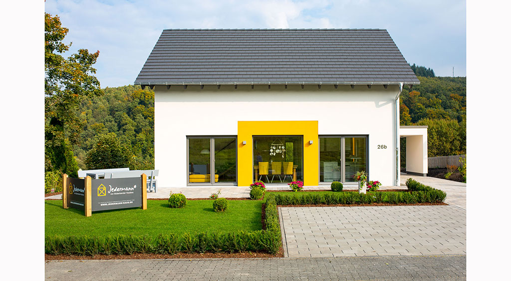 Büdenbender: Musterhaus Jedermann Außenansicht