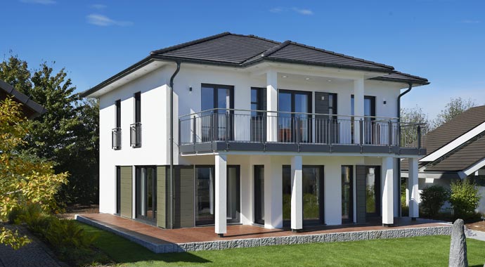Außenansicht Musterhaus Montana von RENSCH-HAUS