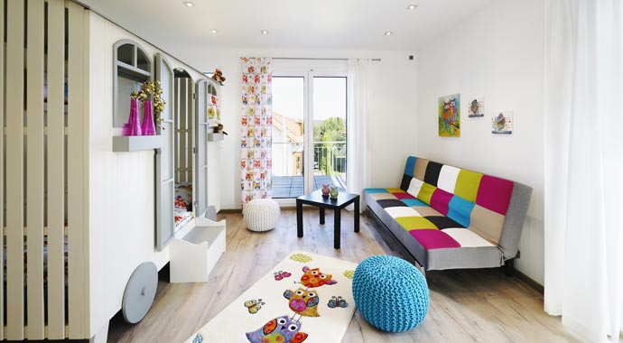 Kinderzimmer Musterhaus Montana von RENSCH-HAUS