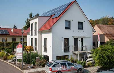 Town & Country Haus Musterhaus Lichthaus 152 Außenansicht