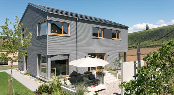 Außenansicht Musterhaus in Auggen von SchwörerHaus