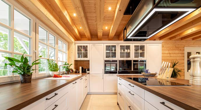 Küche Haus Starke von Nordic-Haus Blockhäuser