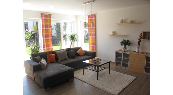 Town & Country Haus Musterhaus Bungalow 128 Wohnbereich