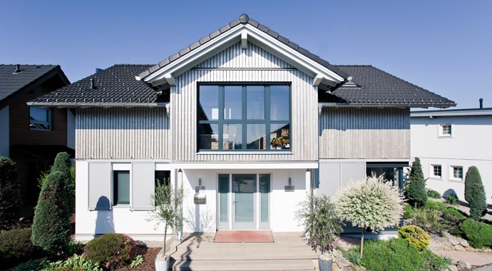 Griffner Fertighaus Musterhaus Graz Classic Außenansicht