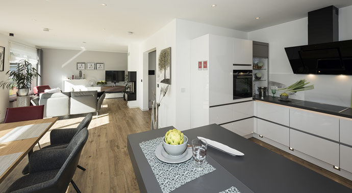Küche Stadtvilla Modena von Roth-Massivhaus