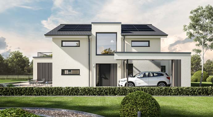 Außenansicht Stadtvilla CONCEPT-M 154 Hannover von Bien-Zenker