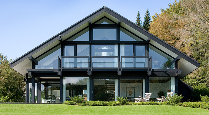 ZimmerMeisterHaus Musterhaus Detmolder Außenansicht