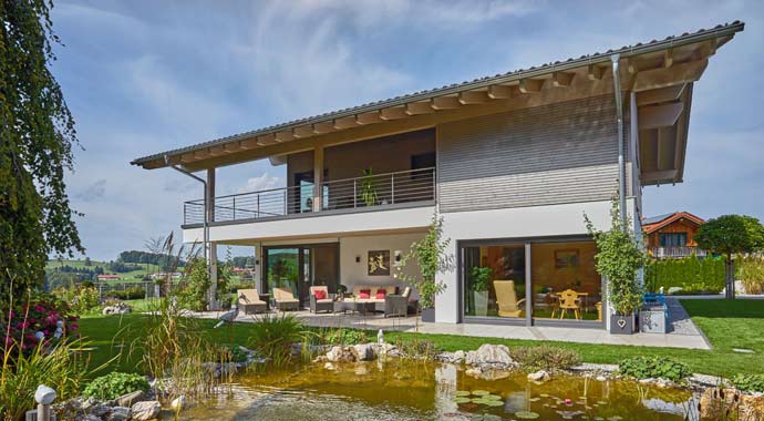 Außenansicht Kundenhaus Grünwald von Sonnleitner