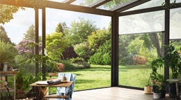 Kaltwintergarten mit Pultdach von Heroal