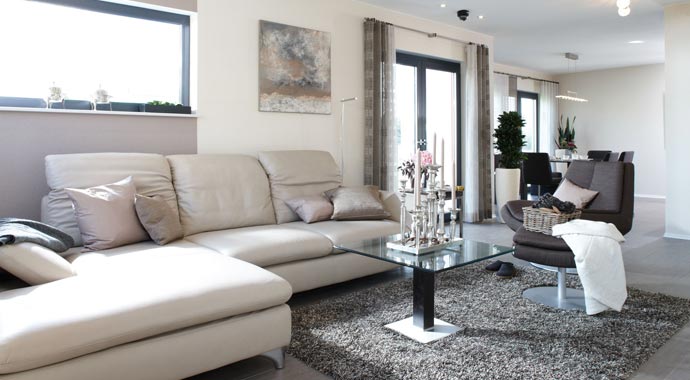 FingerHaus Musterhaus VIO 400 Wohnbereich