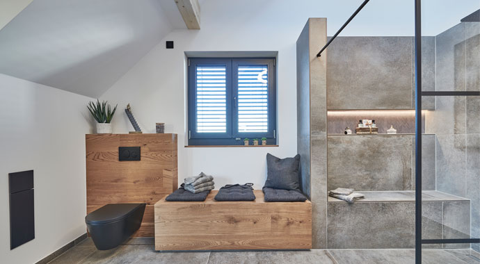 Badezimmer Musterhaus Schwarzwald von KAMPA