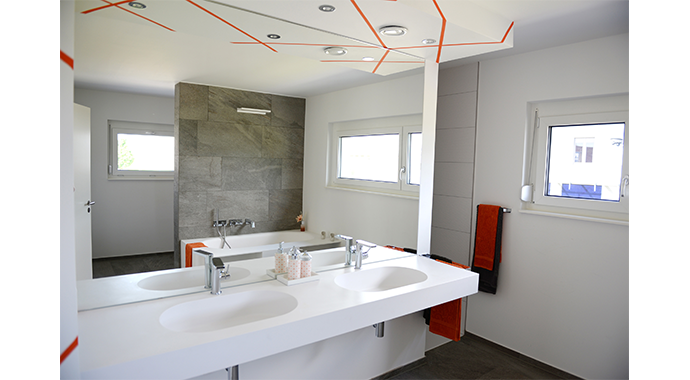 FBW Fertigbauwochner Musterhaus Rheinhausen Bad