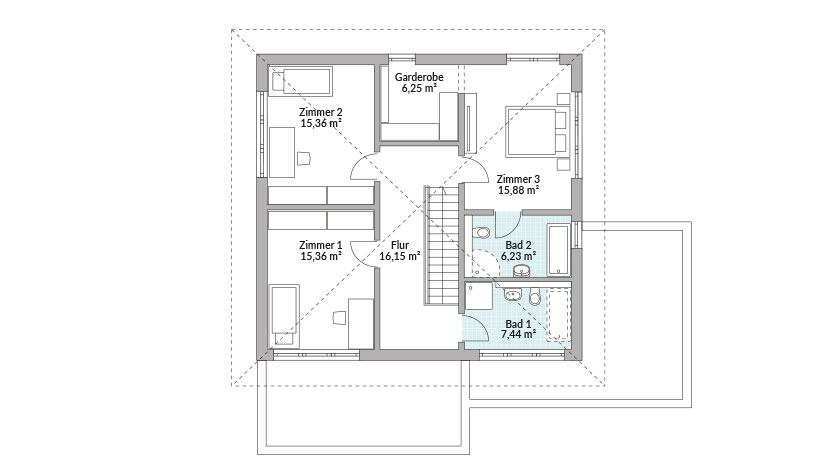 Danwood Park 182 Grundriss Dachgeschoss