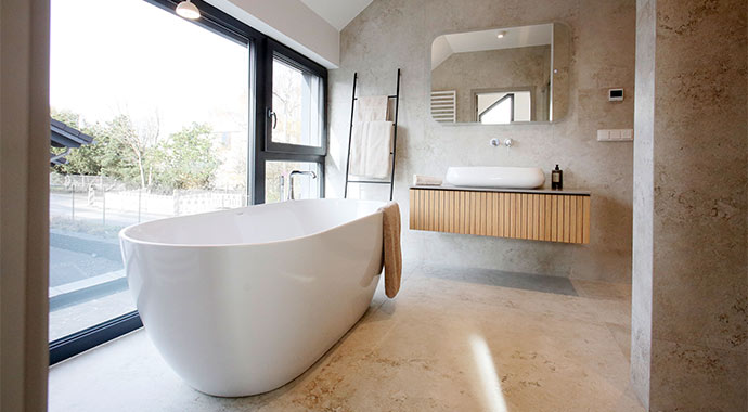 Badezimmer Musterhaus Wuppertal von Danwood