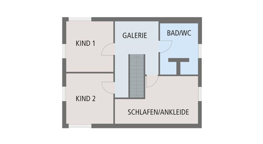 Lehner Haus Homestory 393 Grundriss Obergeschoss