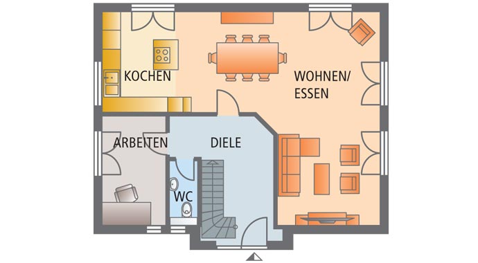 Viebrockhaus Classico 400 Grundriss Erdgeschoss