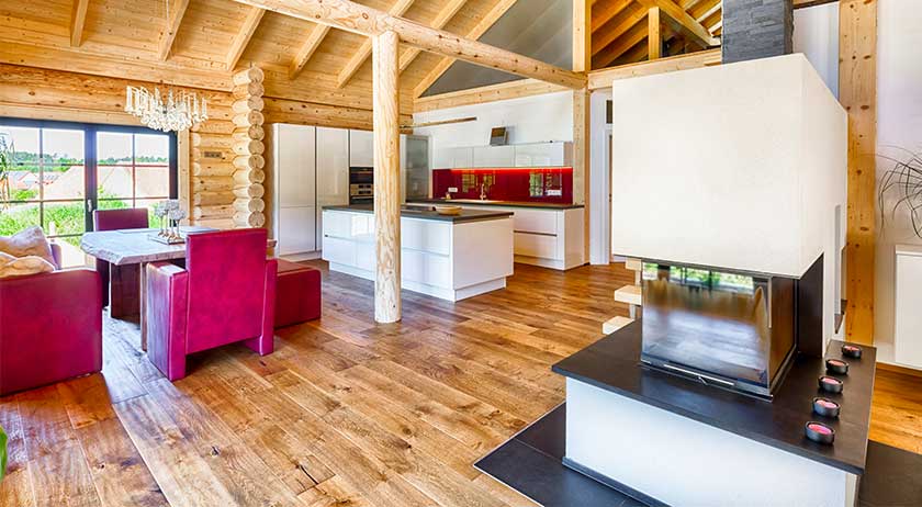 Wohnbereich Blockhaus Espoo deluxe von LéonWood