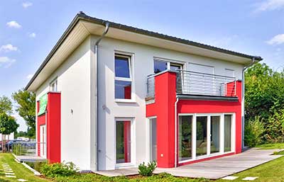 Helma Eigenheimbau Musterhaus Strasbourg Außenansicht