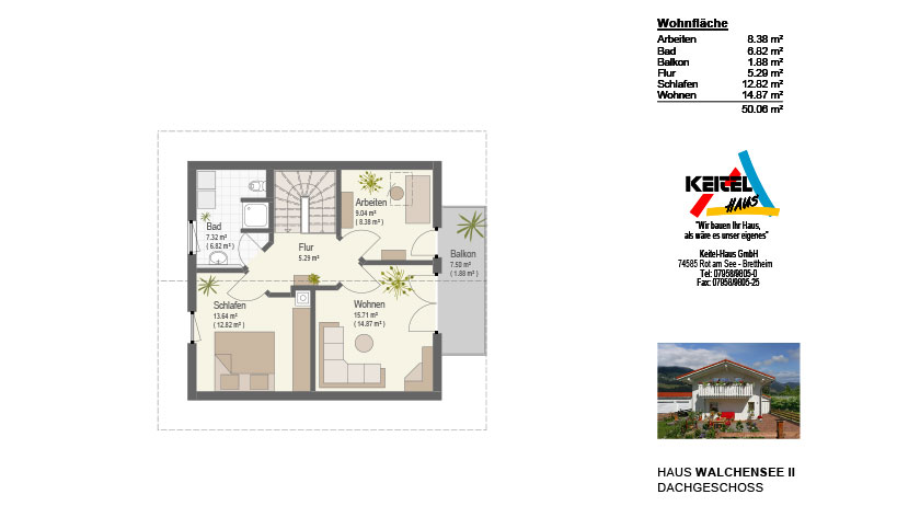 Keitel Haus Kundenhaus Walchensee II Grundriss Obergeschoss