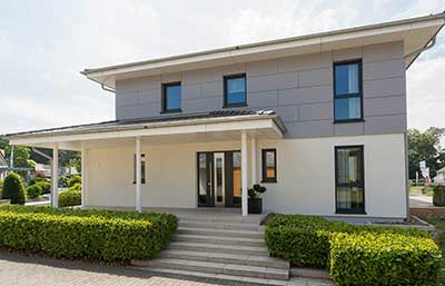 Büdenbeder Hausbau Musterhaus Florenzo Außenansicht