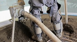 Estrich Zementestrich wird verlegt