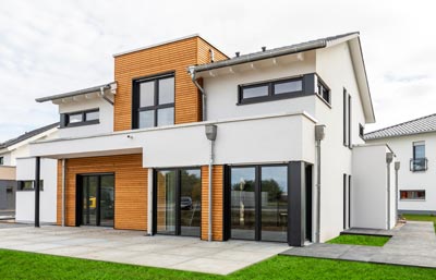 Außenansicht Musterhaus Dresden von STREIF Haus