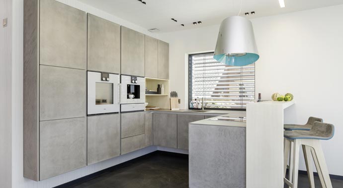 Luxhaus Musterhaus fine Küche