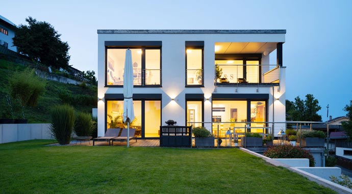 Außenansicht Haus Moosthenning von Regnauer Hausbau