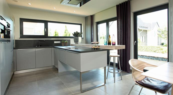 FingerHaus Musterhaus Neo 300 Küche