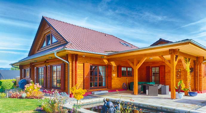 Außenansicht Blockhaus Canada von LéonWood