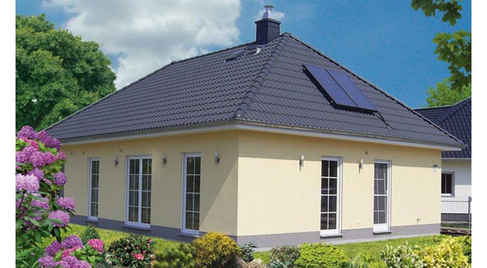 Town & Country Haus Musterhaus Bungalow 110 Außenansicht