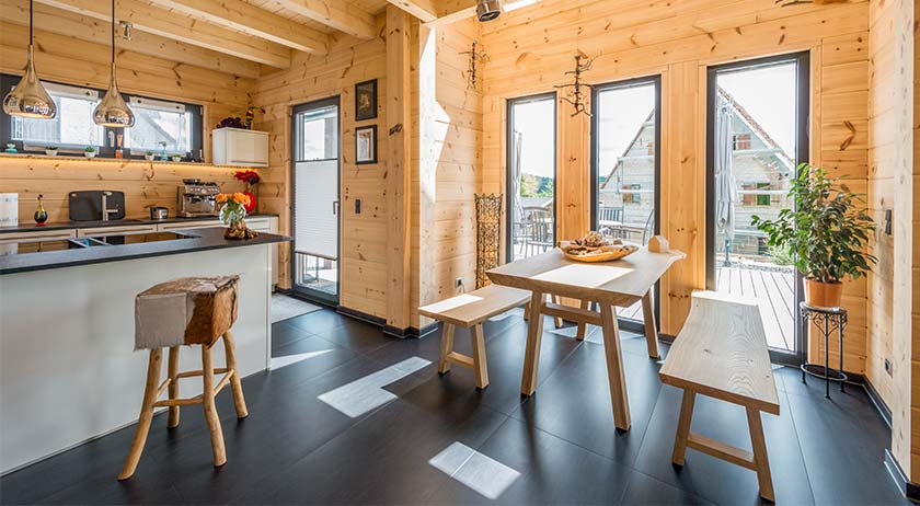 Fullwood Haus auf der Röth Küche und Essbereich