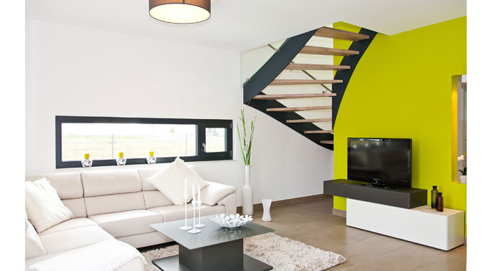 Büdenbender Hausbau Musterhaus Brentano Wohnbereich