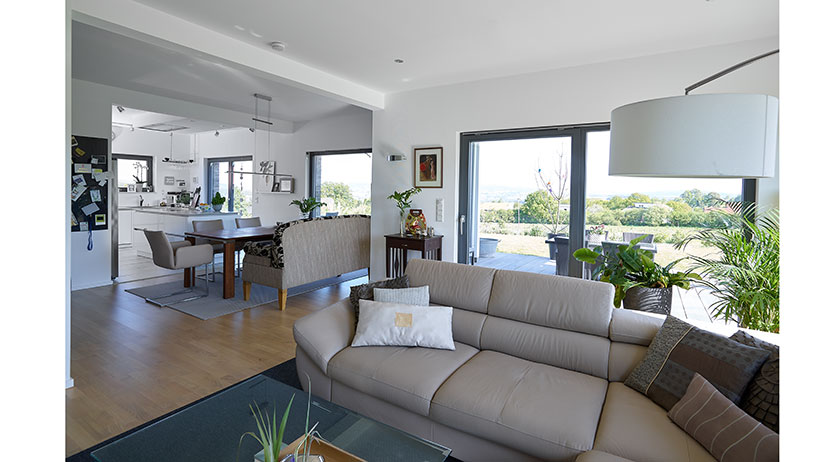 Gussek Haus Kundenhaus Baggio Wohnzimmer